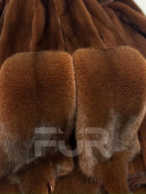 Норка Обожжённая глина М000, артикул 2677, цена 8000 руб. FUR EXPERT
